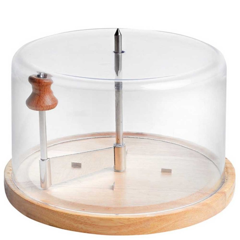 Cortador de Virutas con Base de Madera y Tapadera de Plástico