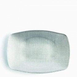 zzFuente Rectangular Texturas 22,5X15,5 cm Silver C6