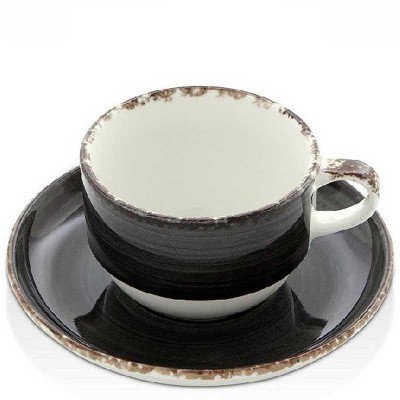 Cubic Bajo Plato Cristal Gris 32,5 cm