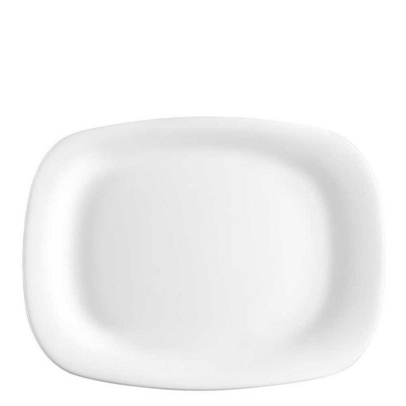Parma Fuente Rectangular Opalglass 21x18 cm Blanca Caja con 12 Unidades