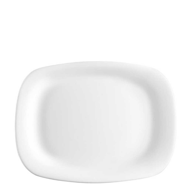 Parma Fuente Rectangular Opalglass 20x28 cm Blanco Caja con 12 Unidades