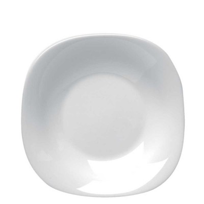 Parma Plato Hondo Cuadrado Opalglass 23 cm Blanco Caja con 12 Unidades