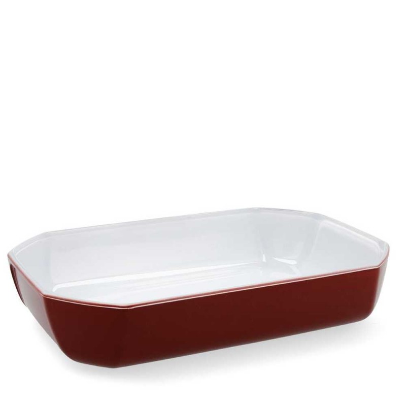 Pyrex Colors Fuente Rectangular Horno Vidrio 33x22 cm Roja
